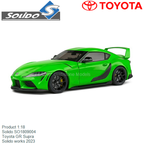 Product 1:18 | Solido SO1809004 | Toyota GR Supra | Solido works 2023