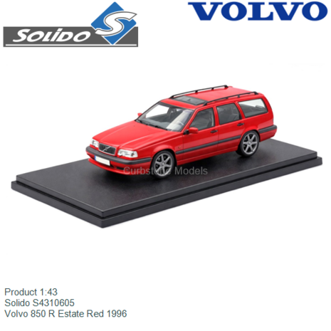 Product 1:43 | Solido S4310605 | Volvo 850 R Estate Red 1996