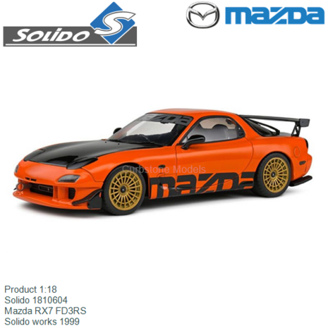 Product 1:18 | Solido 1810604 | Mazda RX7 FD3RS | Solido works 1999