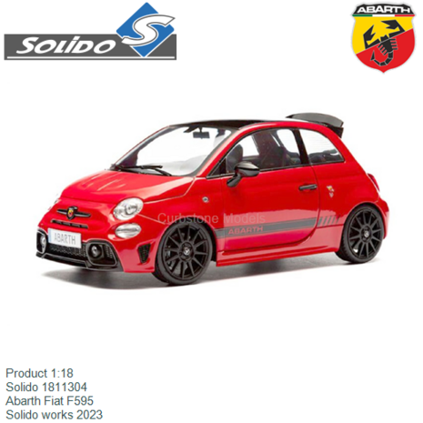 Product 1:18 | Solido 1811304 | Abarth Fiat F595 | Solido works 2023
