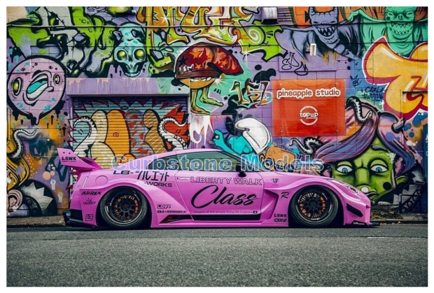 Product 1:18 | Solido SO1815601 | LB Performance Nissan GT-R (R35) Liberty Work Silhouette Body Kit Pink 2025
