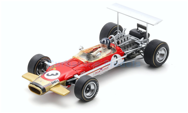 Product 1:43 | Spark S6369 | Gold Leaf Team Lotus 49b 1968 #3 - G.Hill