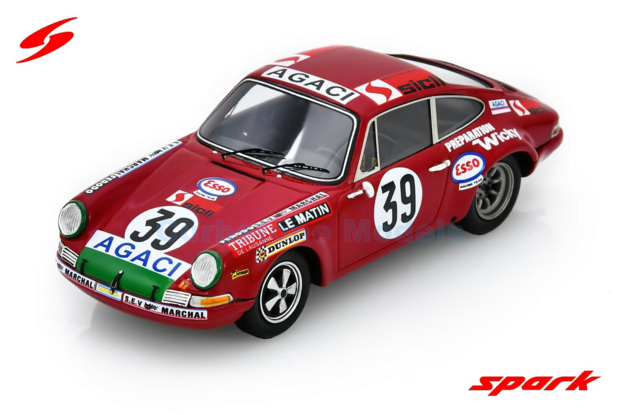Product 1:43 | Spark S9765 | Porsche 911S | A.G.A.C.I. 1971 #39 - G.Verrier - G.Foucault