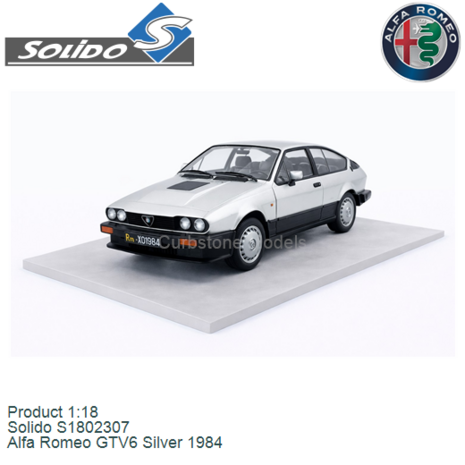 Product 1:18 | Solido S1802307 | Alfa Romeo GTV6 Silver 1984