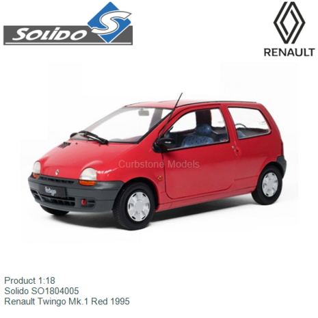 Product 1:18 | Solido SO1804005 | Renault Twingo Mk.1 Red 1995