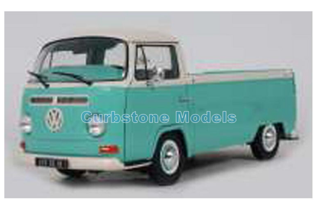 Product 1:18 | Solido SO1809405 | Volkswagen T2 Pickup Turquoise and White 1968