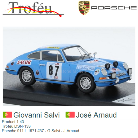 Product 1:43 | Trofeu DSN-133 | Porsche 911 L 1971 #87 - G.Salvi - J.Arnaud