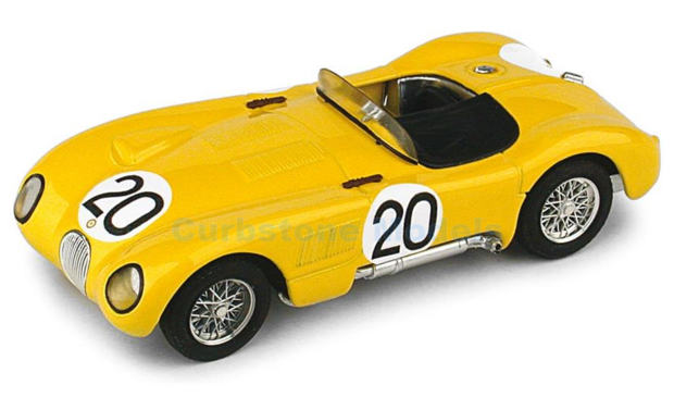 Product 1:43 | Brumm R359 | Jaguar C-Type | Ecurie Francorchamps 1953 #20 - R.Laurent - C.de Tornaco