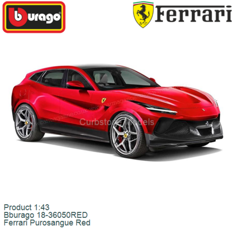 Product 1:43 | Bburago 18-36050RED | Ferrari Purosangue Red