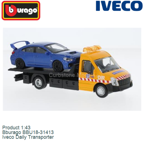 Product 1:43 | Bburago BBU18-31413 | Iveco Daily Transporter