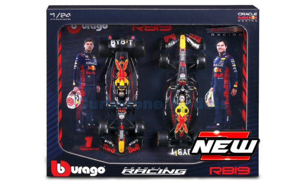Product 1:24 | Bburago 18-28061 | Oracle Red Bull Racing RB19 2023 - J.Verstappen - S.P&eacute;rez