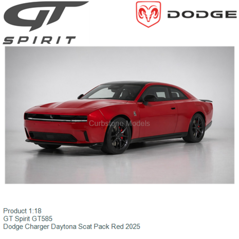 Product 1:18 | GT Spirit GT585 | Dodge Charger Daytona Scat Pack Red 2025
