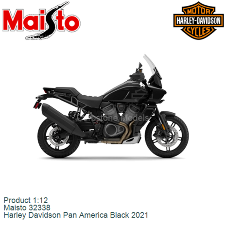 Product 1:12 | Maisto 32338 | Harley Davidson Pan America Black 2021