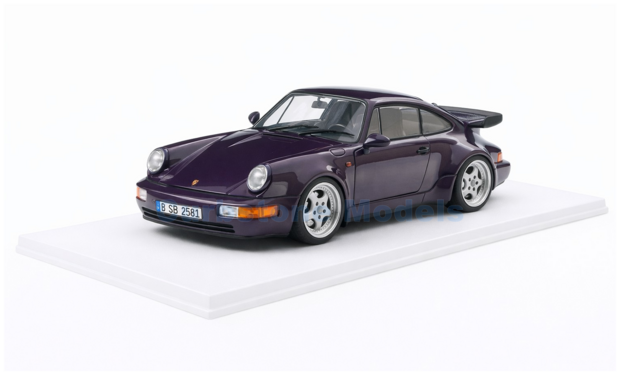 Product 1:18 | Solido S1803412 | Porsche 911 Turbo 964 Purple Metallic 1990