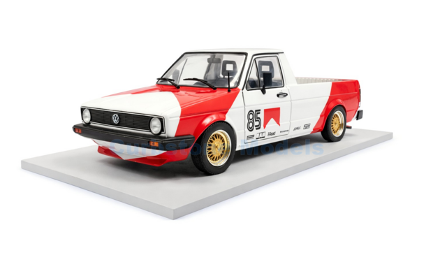 Product 1:18 | Solido S1803512 | Volkswagen Caddy Pickup Mk.2. M-Racing Tribute 1982 #85