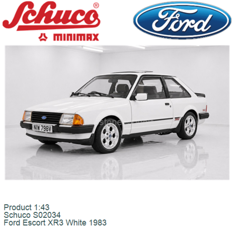Product 1:43 | Schuco S02034 | Ford Escort XR3 White 1983
