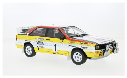 Product 1:18 | Sunstar 4258 | Audi Sport Quattro A2 WRC 1984 #1 - W.R&ouml;hrl - C.Geistd&ouml;rfer