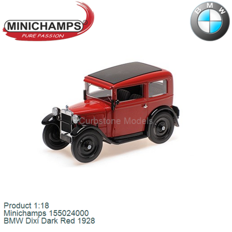 Product 1:18 | Minichamps 155024000 | BMW Dixi Dark Red 1928