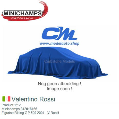Product 1:12 | Minichamps 312016166 | Figurine Riding GP 500 2001 - V.Rossi