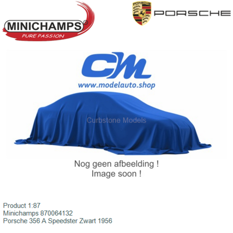 Product 1:87 | Minichamps 870064132 | Porsche 356 A Speedster Zwart 1956
