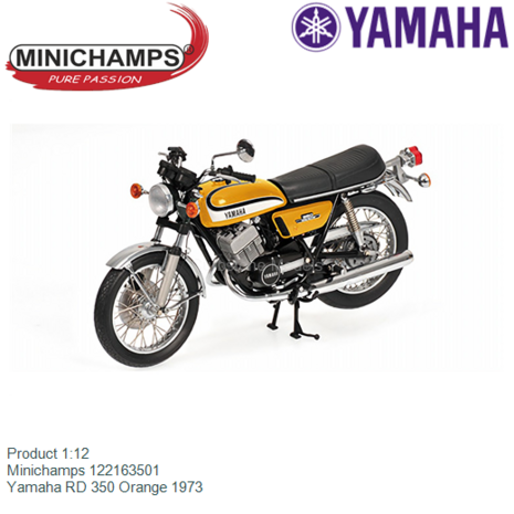 Product 1:12 | Minichamps 122163501 | Yamaha RD 350 Orange 1973
