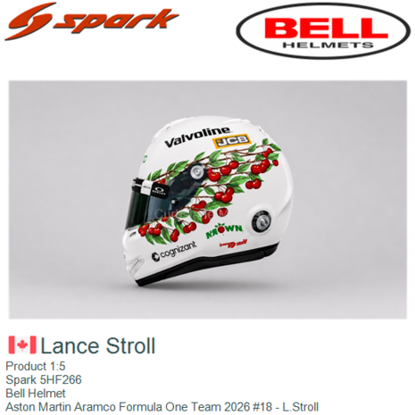Product 1:5 | Spark 5HF266 | Bell Helmet | Aston Martin Aramco Formula One Team 2026 #18 - L.Stroll