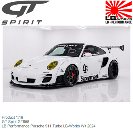 Product 1:18 | GT Spirit GT958 | LB Performance Porsche 911 Turbo LB-Works Wit 2024