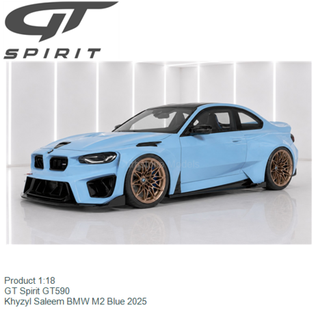 Product 1:18 | GT Spirit GT590 | Khyzyl Saleem BMW M2 Blue 2025