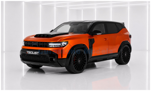 Product 1:18 | Otto Mobile OT1316 | Dacia Duster Redust Sport 4x2 Hybrid Orange 2025