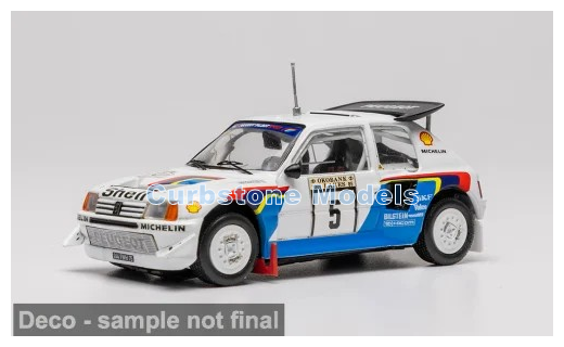 Product 1:43 | IXO-Models RAC468SB-005SP | Peugeot 205 Turbo 16V EVO2 1986 #6 - S.Blomqvist - B.Berglund