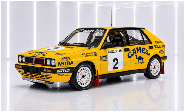 Product 1:43 | IXO-Models RAC473SB-010SP | Lancia Delta HF Integrale 16V | Astra Racing 1989 #2 - S.Blomqvist - B.Melander