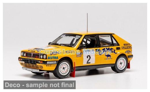 Product 1:43 | IXO-Models RAC473SB-010SP | Lancia Delta HF Integrale 16V | Astra Racing 1989 #2 - S.Blomqvist - B.Melander