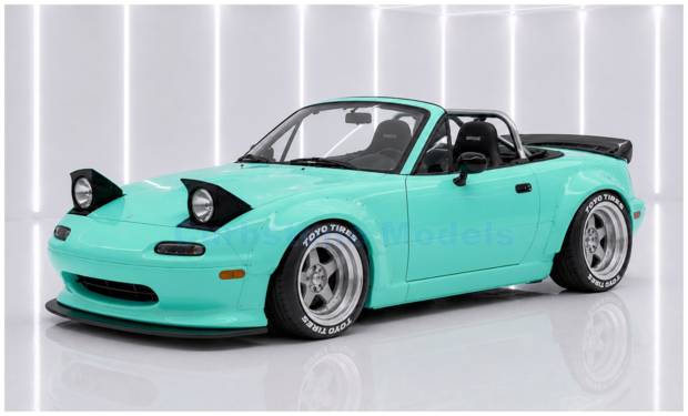 Product 1:64 | MiniGT MGT01249-BL | Pandem Mazda MX5 (NA) Body Kit Mint Green 2026