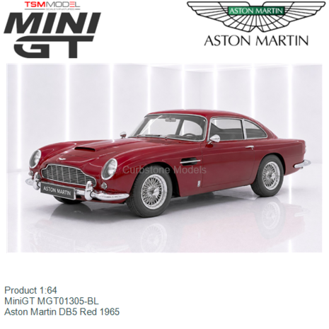 Product 1:64 | MiniGT MGT01305-BL | Aston Martin DB5 Red 1965