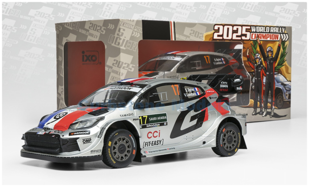 Product 1:18 | IXO-Models 18RMC265.22 | Toyota Gazoo Racing (TGR) GR Yaris Rally1 2025 #20 - S.Ogier - V.Landais