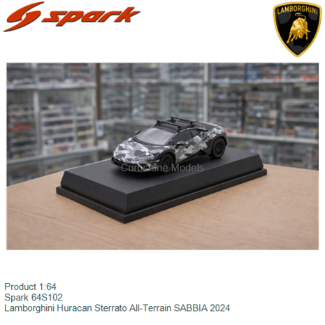 Product 1:64 | Spark 64S102 | Lamborghini Huracan Sterrato All-Terrain SABBIA 2024
