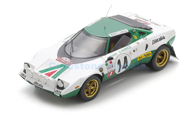 Product 1:18 | Spark 18S945 | Lancia Alitalia Stratos HF 1977 #14 - S.Munari - M.Mannucci