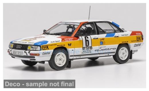 Product 1:43 | IXO-Models RAC460.22 | Audi 200 Quattro | Schmidt Motorsport 1988 #6 - A.Schwarz - K.Wicha