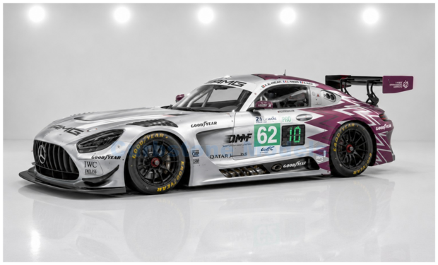Product 1:43 | Spark S8429 | Mercedes AMG GT3 Evo | Team Qatar by Iron Lynx 2026 #62 - J.Hanses - G.Alesi - A.Al Khelaifi