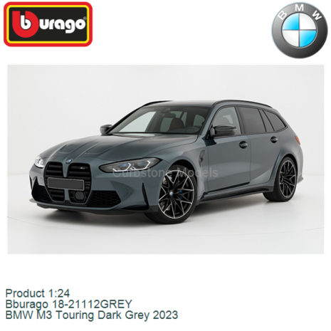 Product 1:24 | Bburago 18-21112GREY | BMW M3 Touring Dark Grey 2023