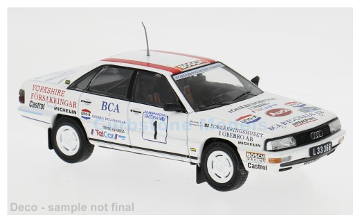 Product 1:43 | IXO-Models RAC470SB-007SP | Audi 200 Quattro (C3) | Team VAG Sweden 1989 #1 - S.Blomqvist - B.Melander