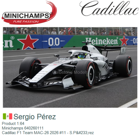 Product 1:64 | Minichamps 640260111 | Cadillac F1 Team MAC-26 2026 #11 - S.Pérez