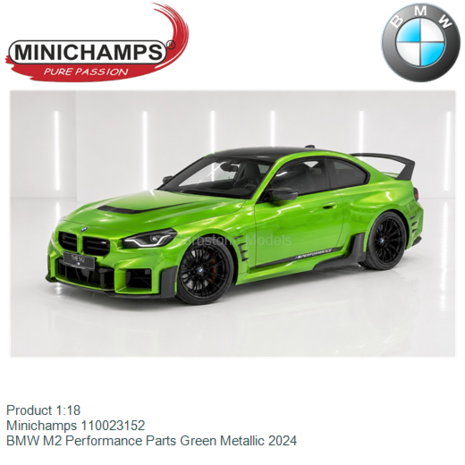 Product 1:18 | Minichamps 110023152 | BMW M2 Performance Parts Green Metallic 2024