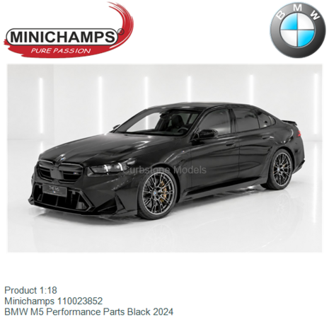 Product 1:18 | Minichamps 110023852 | BMW M5 Performance Parts Black 2024