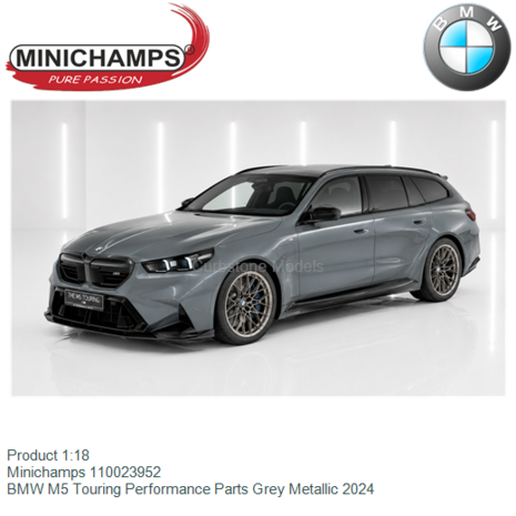Product 1:18 | Minichamps 110023952 | BMW M5 Touring Performance Parts Grey Metallic 2024