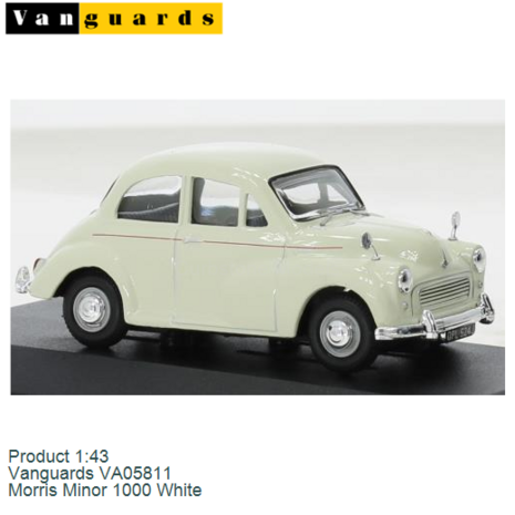 Product 1:43 | Vanguards VA05811 | Morris Minor 1000 White