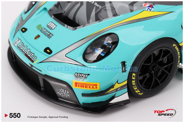 Product 1:18 | Top Speed TS0550 | Porsche 911 GT3 R | HubAuto Racing 2023 #28 - T.Preining
