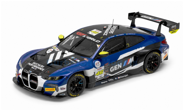 Product 1:43 | Minichamps 410252646 | BMW M4 GT3 EVO | Team WRT 2025 #46 - C.Weerts - V.Rossi - K.van der Linde