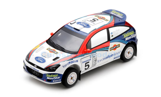 Product 1:18 | Spark 18S1044 | Ford Focus WRC02 | Martini Racing 2002 #5 - C.McRae - N.Grist