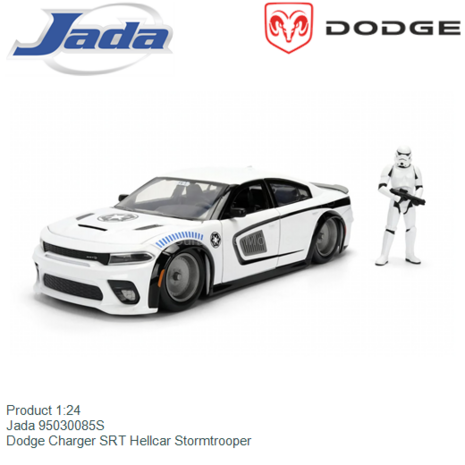 Product 1:24 | Jada 95030085S | Dodge Charger SRT Hellcar Stormtrooper